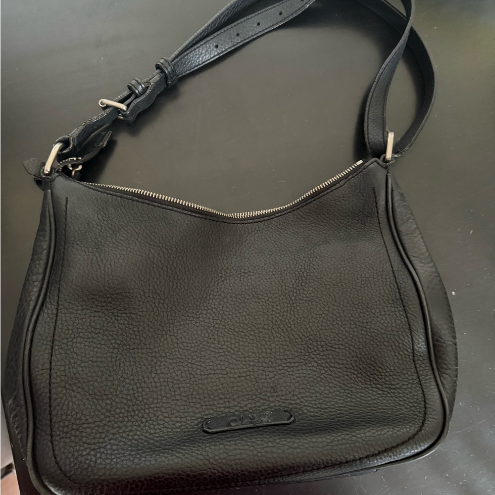 Black Leather Shoulder Bag